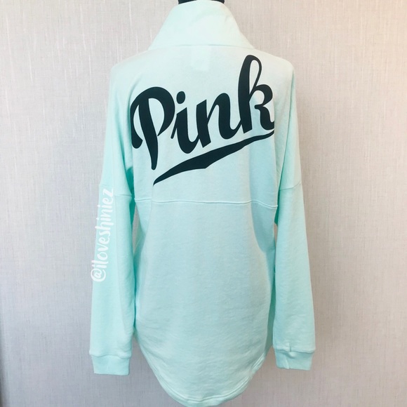 PINK Victoria's Secret Tops - •Victoria's Secret PINK• Varsity Quarter-Snap M